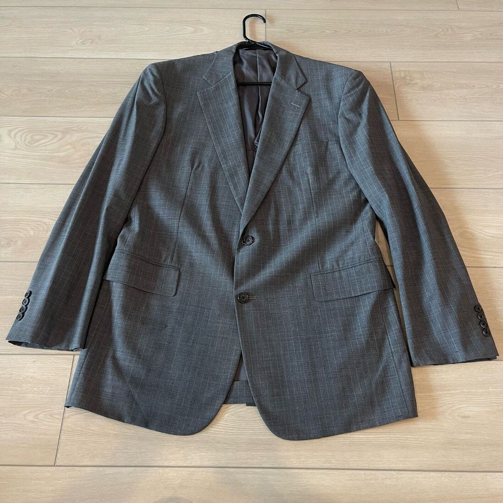 Brooks Brothers‎ Brookscool Blazer Men 2 Button Jacket Gray Size 42L 36W